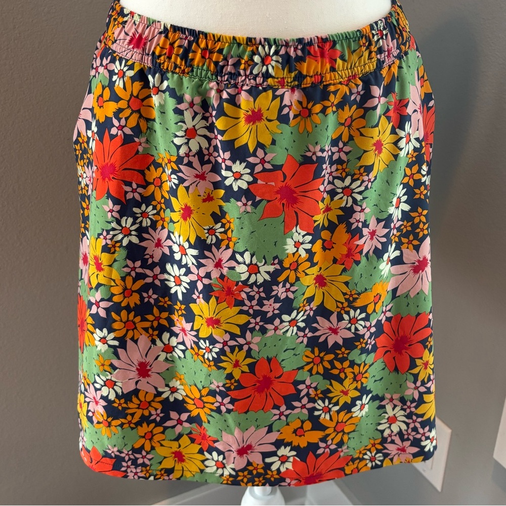 Toad&Co Orange and Red SunKissed Weekend Skort